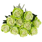 Artificial Flannel Roses, 10 Pieces, 50 cm