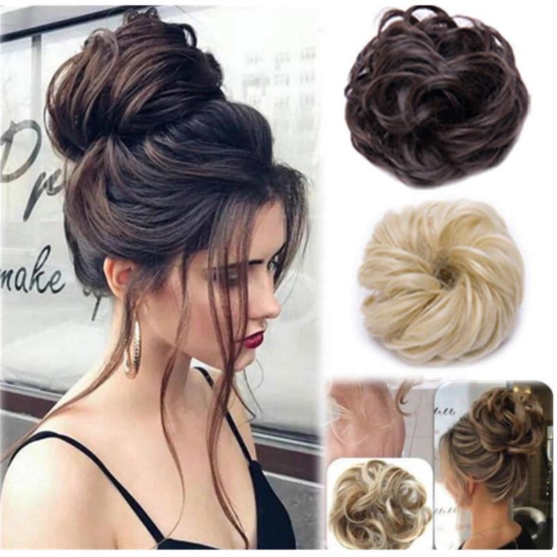 Artificial Hair Messy Bun Scrunchie