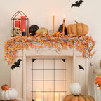 Artificial Maple Leaf Garland for Autumn and Halloween Decor