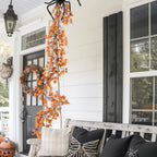 Artificial Maple Leaf Garland for Autumn and Halloween Decor