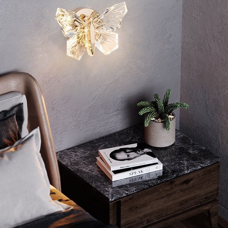 Artistic Butterfly Wall Light with Ambient Lighting