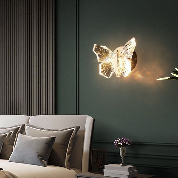 Artistic Butterfly Wall Light with Ambient Lighting