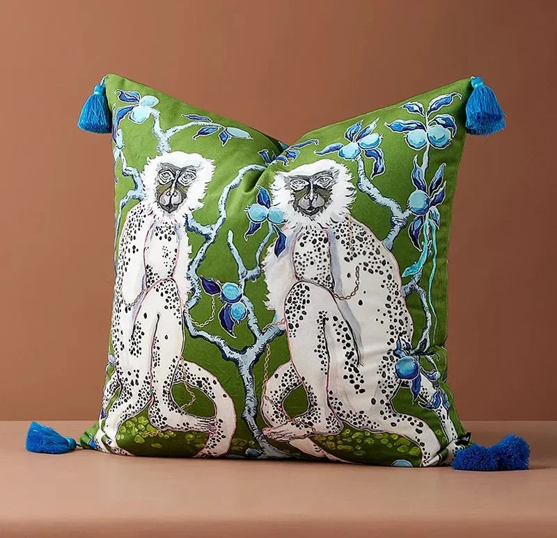 Ashcliff Monkey Pillow Cover by Signor-Welvere