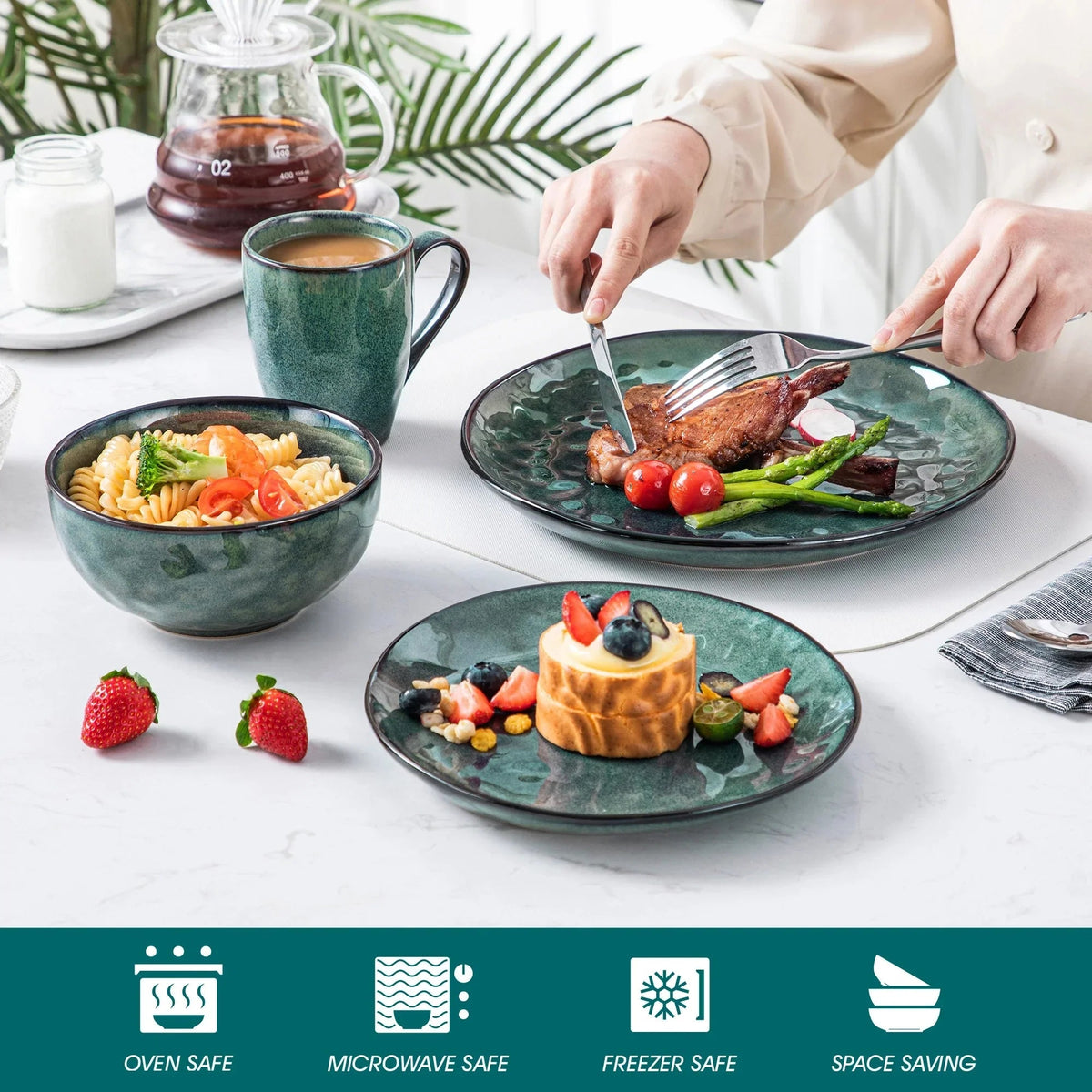 Ashridge Cloudwood Ashcliff Dinnerware Set-Welvere