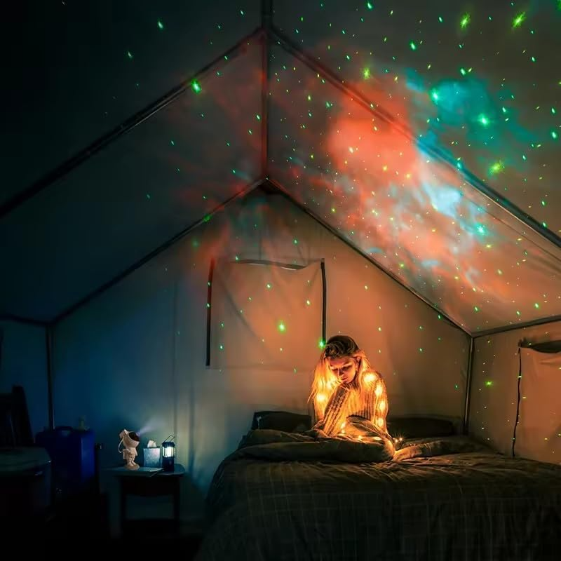 Astronaut LED Galaxy Projector Night Light, 360° Rotating Head, USB