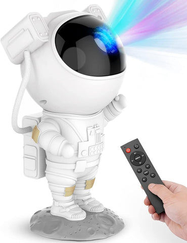 Astronaut LED Galaxy Projector Night Light, 360° Rotating Head, USB