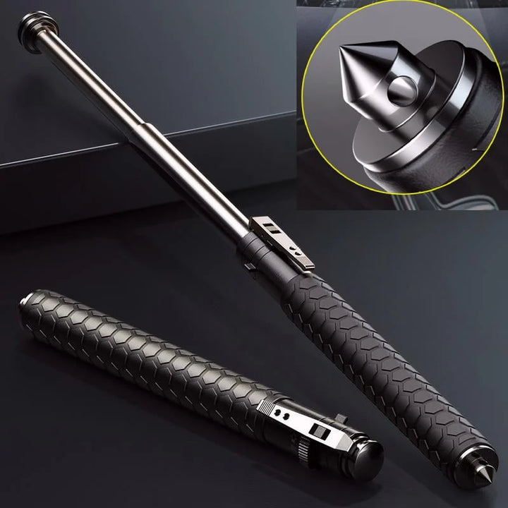 Automatic Hiking Walking Stick with LED Light, Alloy Steel