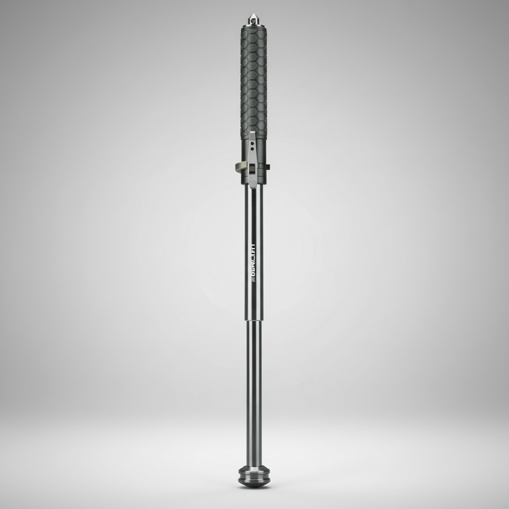 Automatic Hiking Walking Stick with LED Light, Alloy Steel