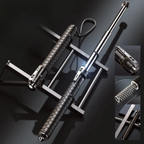 Automatic Hiking Walking Stick with LED Light, Alloy Steel