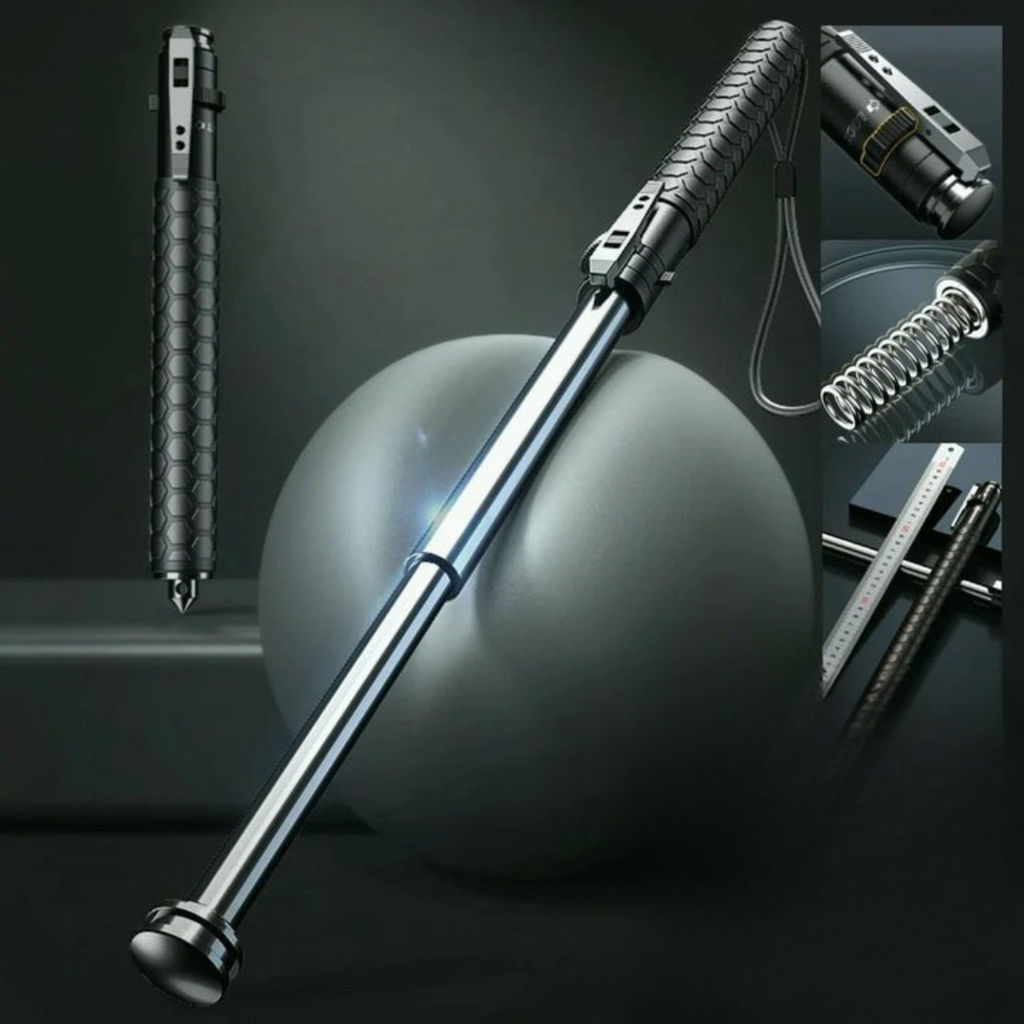 Automatic Hiking Walking Stick with LED Light, Alloy Steel