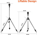 Automatic Rotating Garden Sprinkler with Adjustable Retractable Tripod