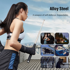 Automatically Extendable Steel Baton with Button Deployment