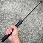 Automatically Extendable Steel Baton with Button Deployment
