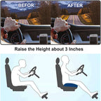 Adult Car Booster Seat Cushion - 10 cm Elevation, Lightweight 0.7 kg, view 3