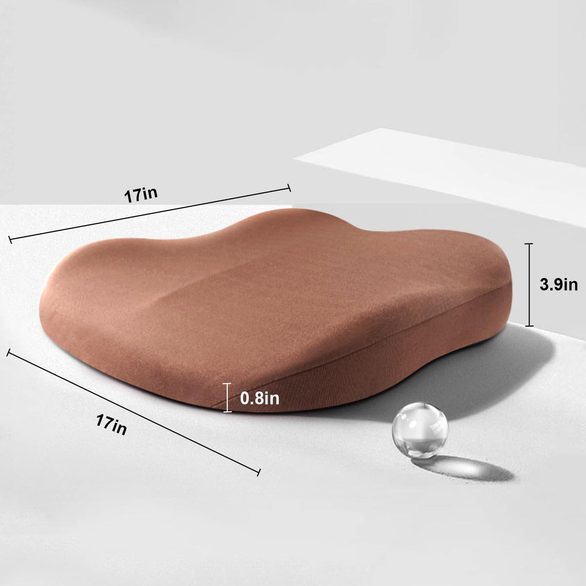 Adult Car Booster Seat Cushion - 10 cm Elevation, Lightweight 0.7 kg, view 9