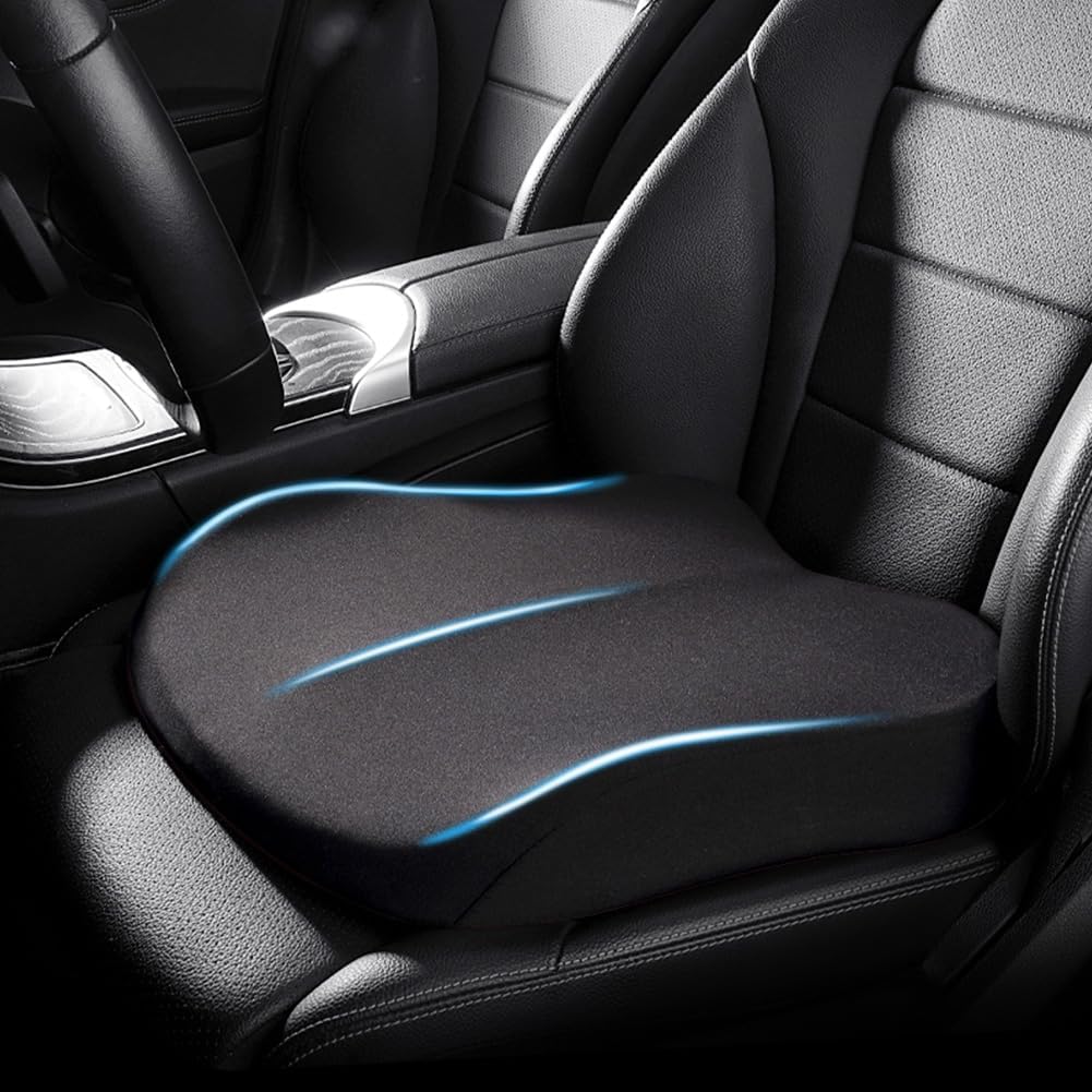 Adult Car Booster Seat Cushion - 10 cm Elevation, Lightweight 0.7 kg