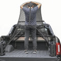 Elastic Luggage Net with Metal Carabiners - Black, 36"x24", Polypropylene