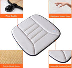 Memory Foam Car Seat Cushion - Ergonomic, Black, 48.5x48.5 cm, view 11