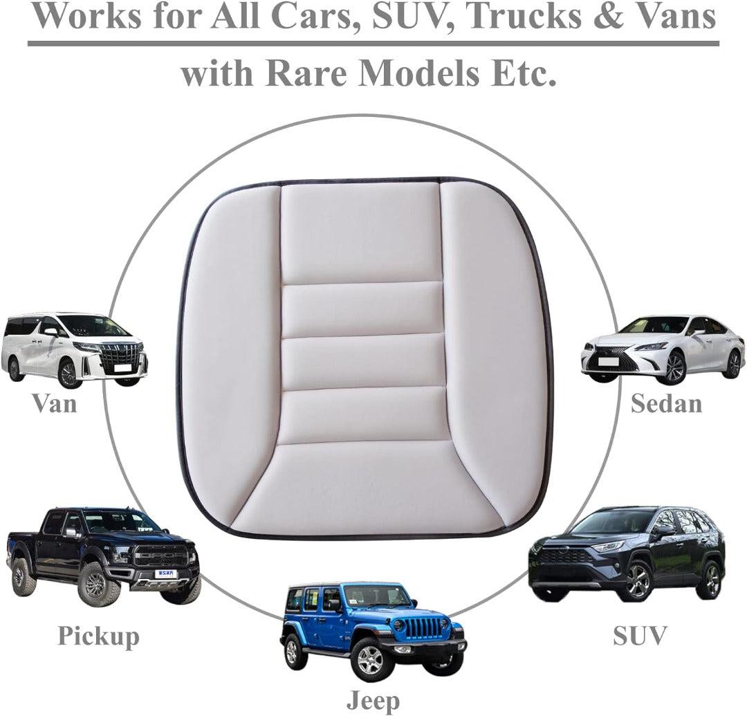 Memory Foam Car Seat Cushion - Ergonomic, Black, 48.5x48.5 cm, view 12