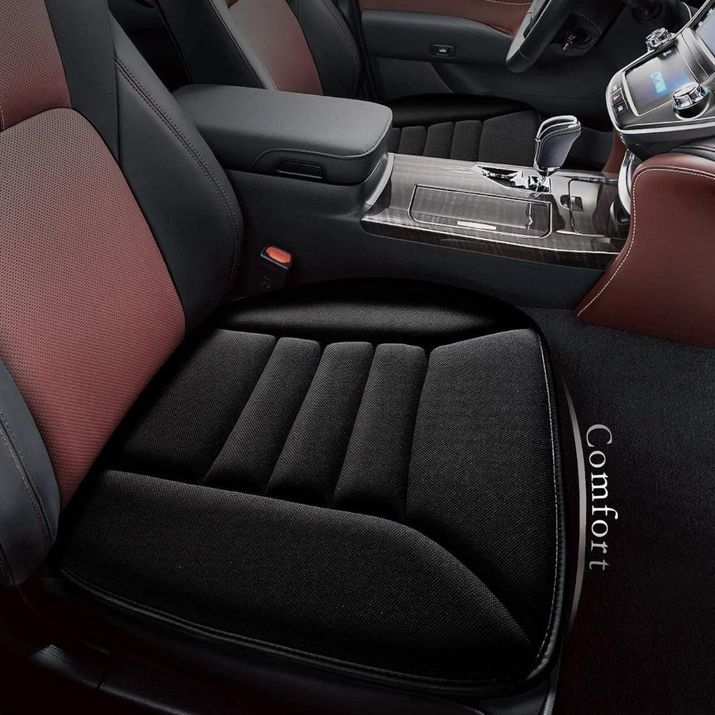 Memory Foam Car Seat Cushion - Ergonomic, Black, 48.5x48.5 cm, view 17