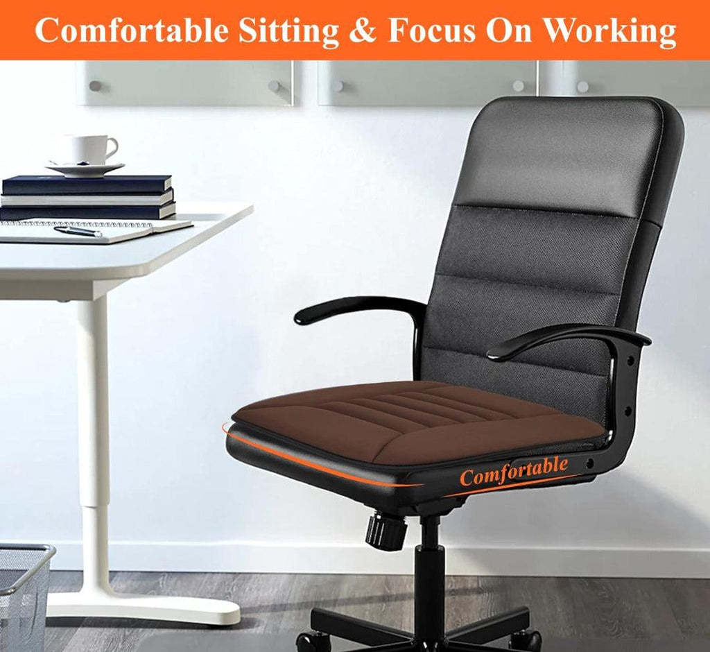 Memory Foam Car Seat Cushion - Ergonomic, Black, 48.5x48.5 cm, view 3