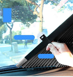 Retractable Front Windshield Sunshade for Cars - Aluminium Foil, Compact Size, view 11