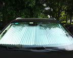 Retractable Front Windshield Sunshade for Cars - Aluminium Foil, Compact Size, view 3
