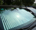Retractable Front Windshield Sunshade for Cars - Aluminium Foil, Compact Size, view 5