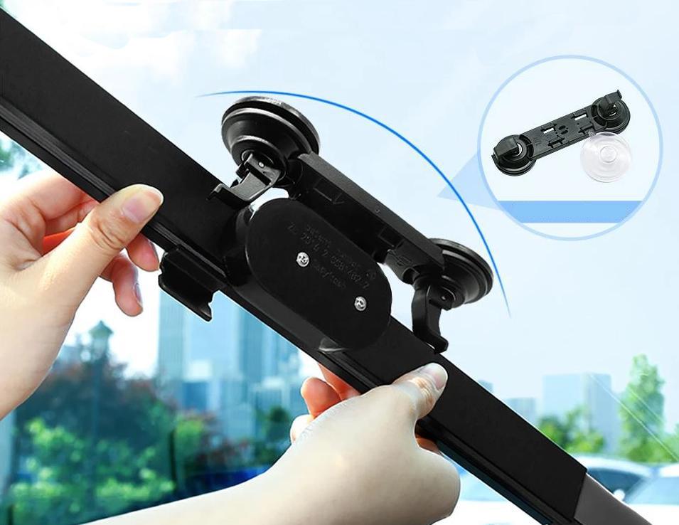 Retractable Front Windshield Sunshade for Cars - Aluminium Foil, Compact Size, view 8