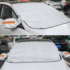 Magnetic Car Anti-Snow Cover - Aluminium Foil, 220x110cm, Silver
