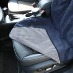 Car Seat Towel Set - Quick-Drying Polyester, Dark Blue, 2 Pieces, view 3