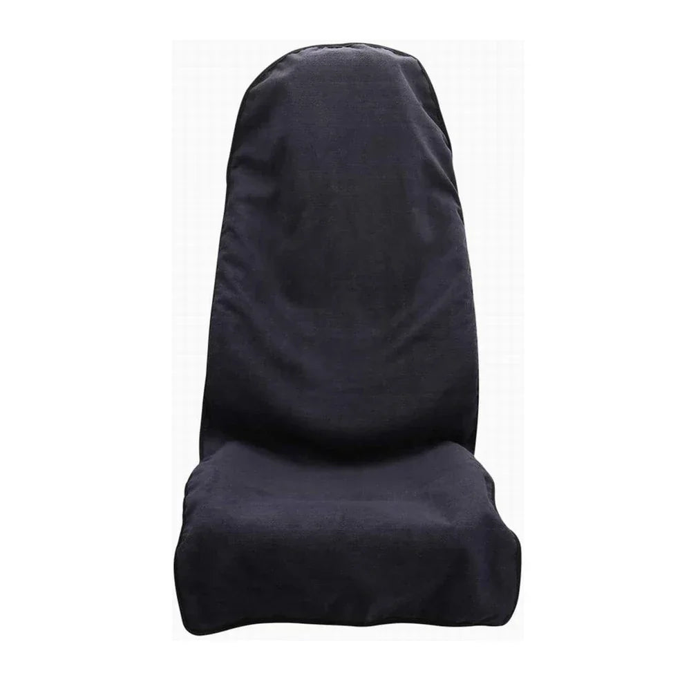Car Seat Towel Set - Quick-Drying Polyester, Dark Blue, 2 Pieces, view 6