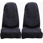 Car Seat Towel Set - Quick-Drying Polyester, Dark Blue, 2 Pieces