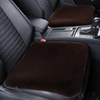Thickened Winter Short Rabbit Plush Car Seat Cushion - Backless, Universal Fit, view 10
