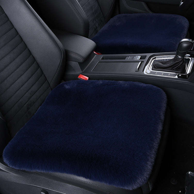 Thickened Winter Short Rabbit Plush Car Seat Cushion - Backless, Universal Fit, view 12