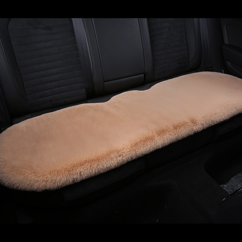 Thickened Winter Short Rabbit Plush Car Seat Cushion - Backless, Universal Fit, view 14