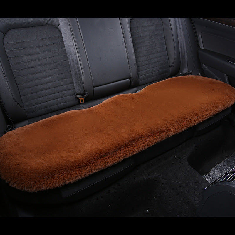 Thickened Winter Short Rabbit Plush Car Seat Cushion - Backless, Universal Fit, view 16