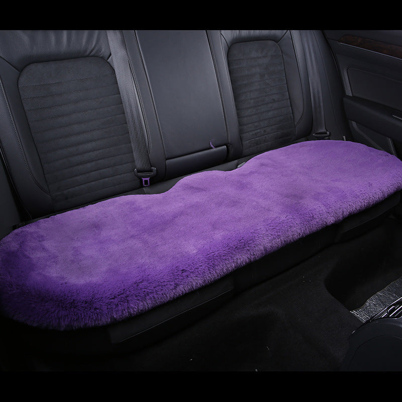 Thickened Winter Short Rabbit Plush Car Seat Cushion - Backless, Universal Fit, view 18