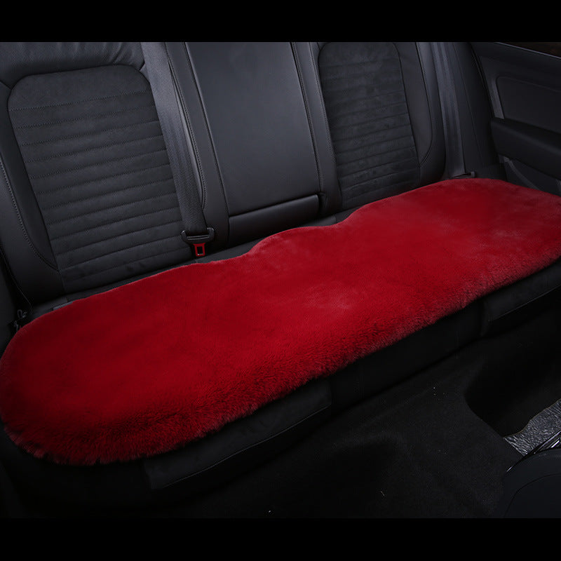 Thickened Winter Short Rabbit Plush Car Seat Cushion - Backless, Universal Fit, view 19