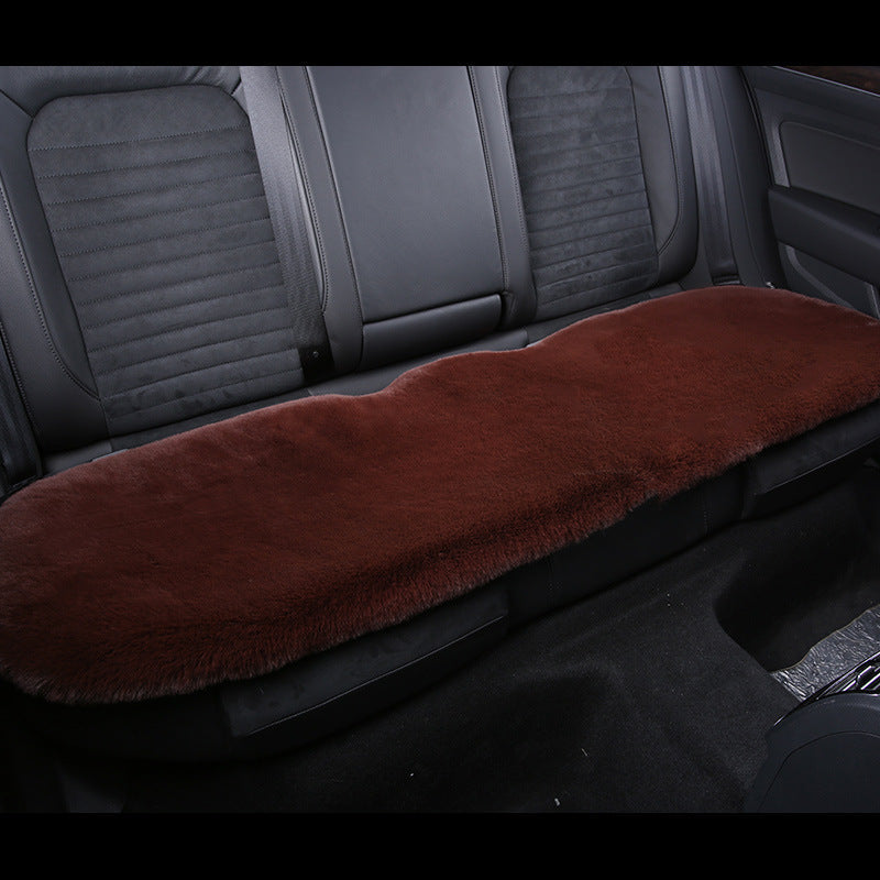 Thickened Winter Short Rabbit Plush Car Seat Cushion - Backless, Universal Fit, view 23