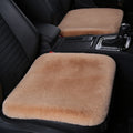 Thickened Winter Short Rabbit Plush Car Seat Cushion - Backless, Universal Fit, view 4