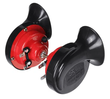 Powerful 300 Decibel Vehicle Horn - 24V, Red, ABS and Metal, view 3