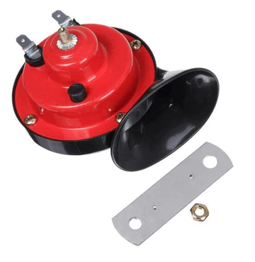 Powerful 300 Decibel Vehicle Horn - 24V, Red, ABS and Metal, view 4