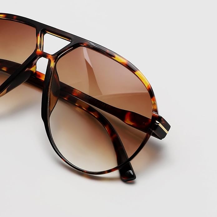 Aviator Oversize Square Sunglasses, UV400