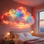 LED Cloud Decorative Light for Bedroom - 200 cm, RGB, USB Powered