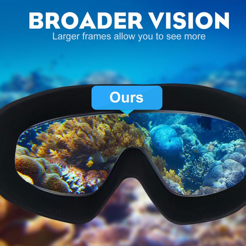 No Leaking Swim Glasses for Men Women Youth - 17x6.5x4cm, view 3