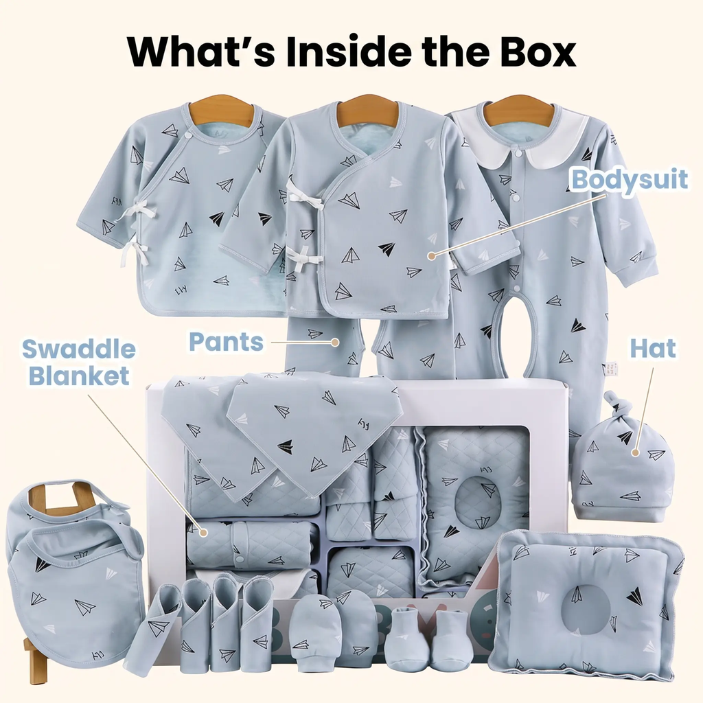 Baby Gift Box Set for Newborns - Pure Cotton Essentials, view 14