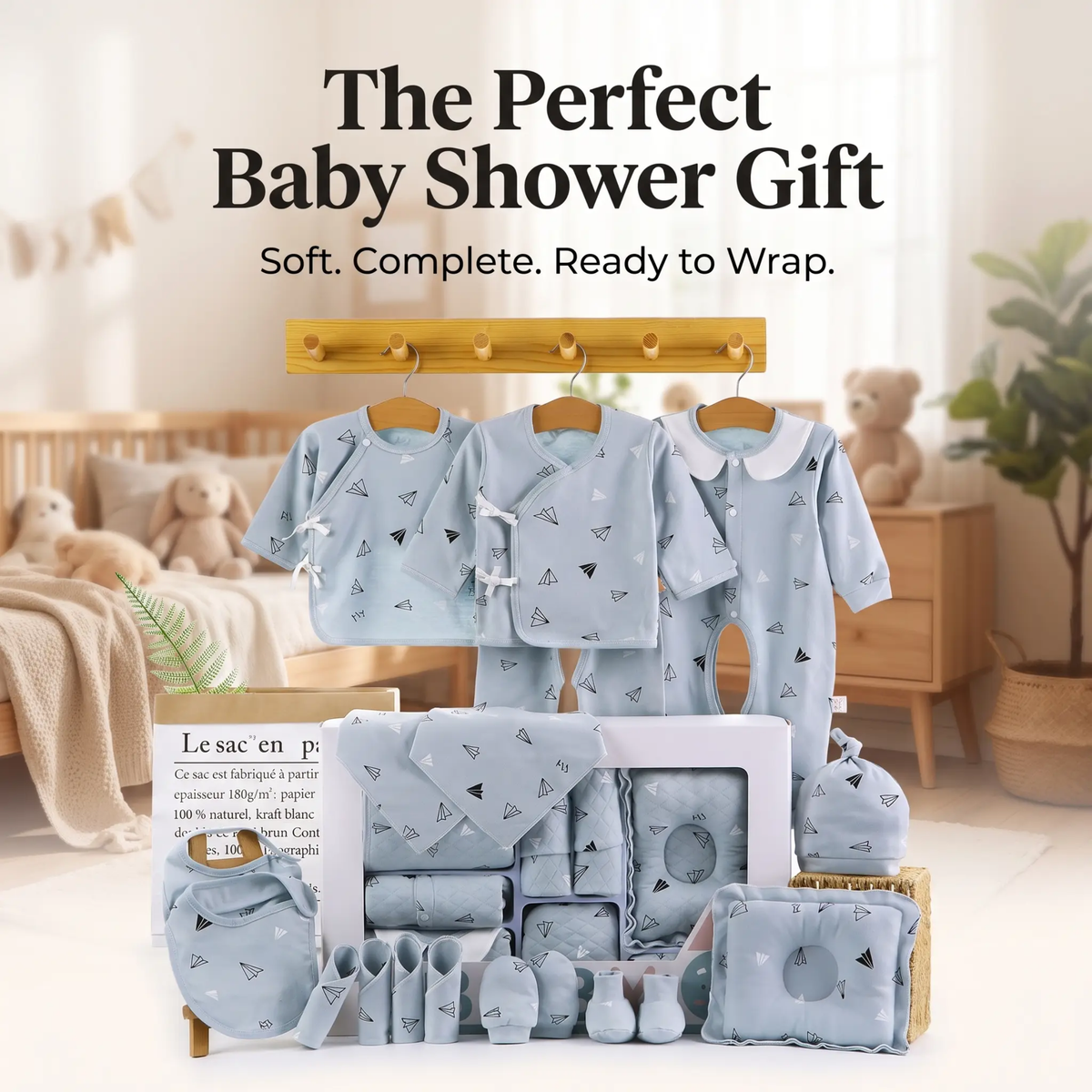 Baby Gift Box Set for Newborns - Pure Cotton Essentials, view 2