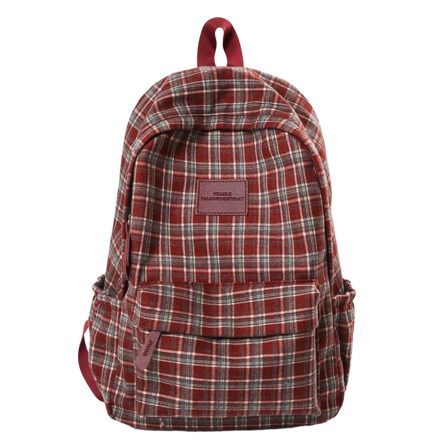 Checked Patterned Casual School Backpack - Casual Style, for School, view 5