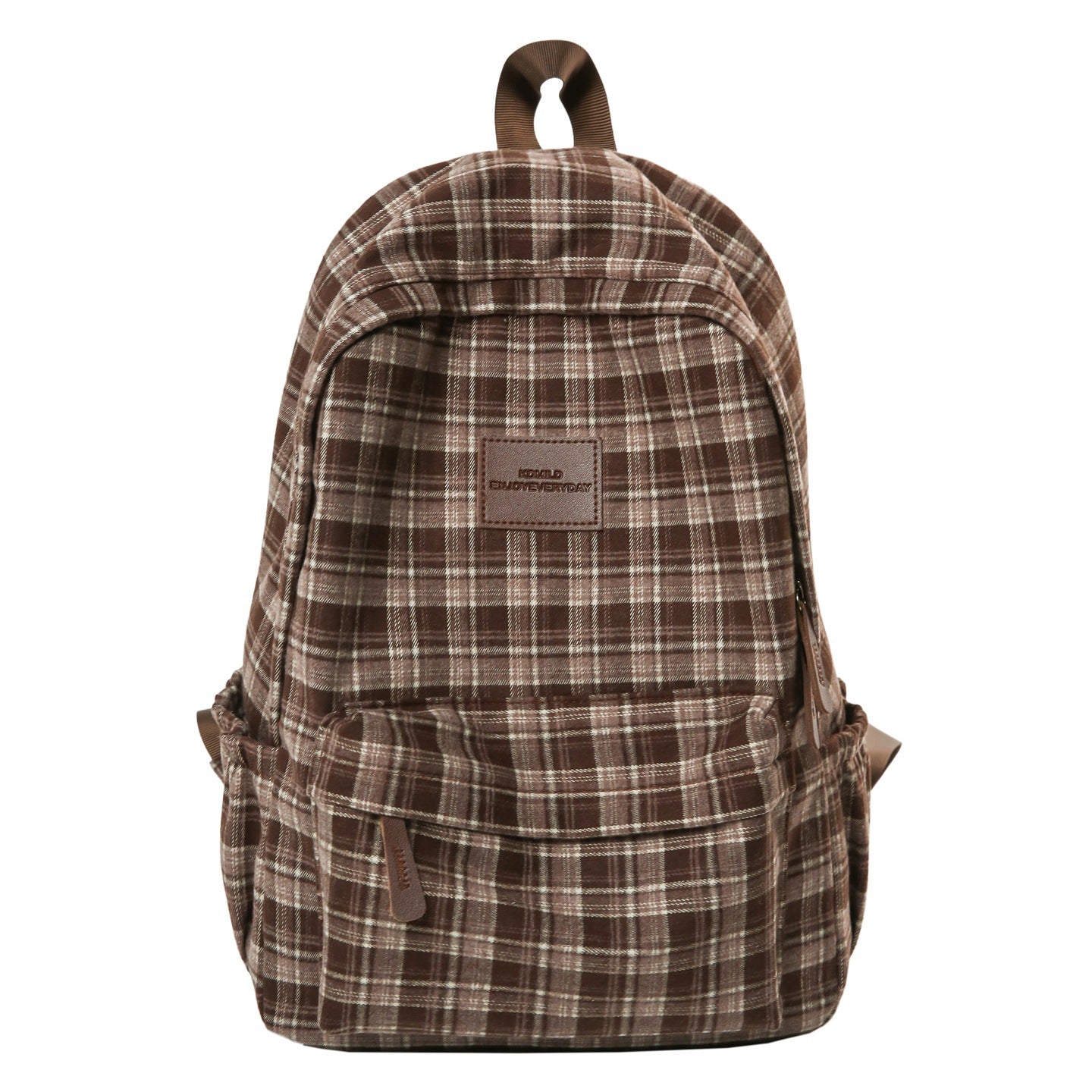 Checked Patterned Casual School Backpack - Casual Style, for School
